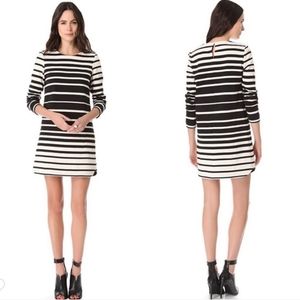 Tibi Variegated Striped Knit Shift Dress